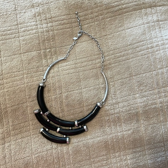 Chico’s black and silver adjustable length necklace - Picture 3 of 5